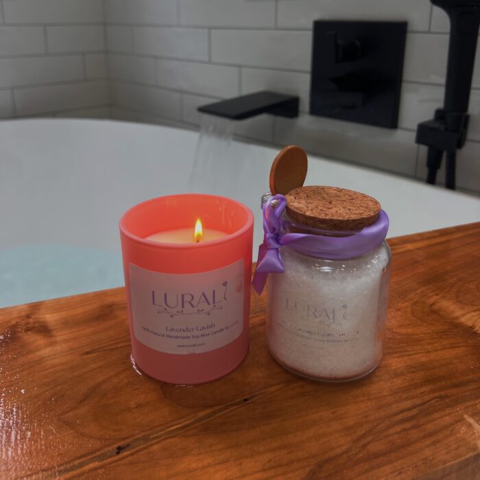 4 Pack Lavender Lavish Soy Candle (10oz) - Image 2