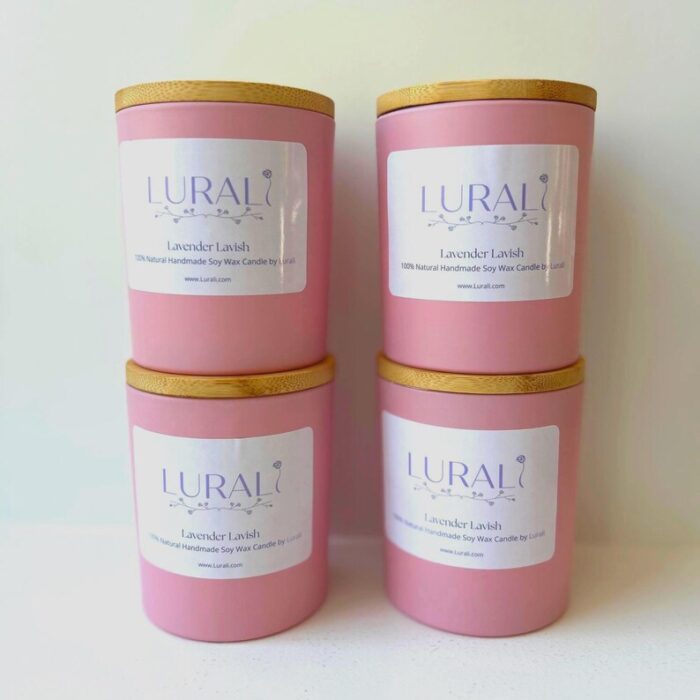 4 Pack Lavender Lavish Soy Candle (10oz)
